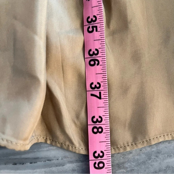 Banana Republic Holiday 2021 Utility Flo Rayon Khaki Twill Dress Balloon Sleeves - Picture 7 of 10